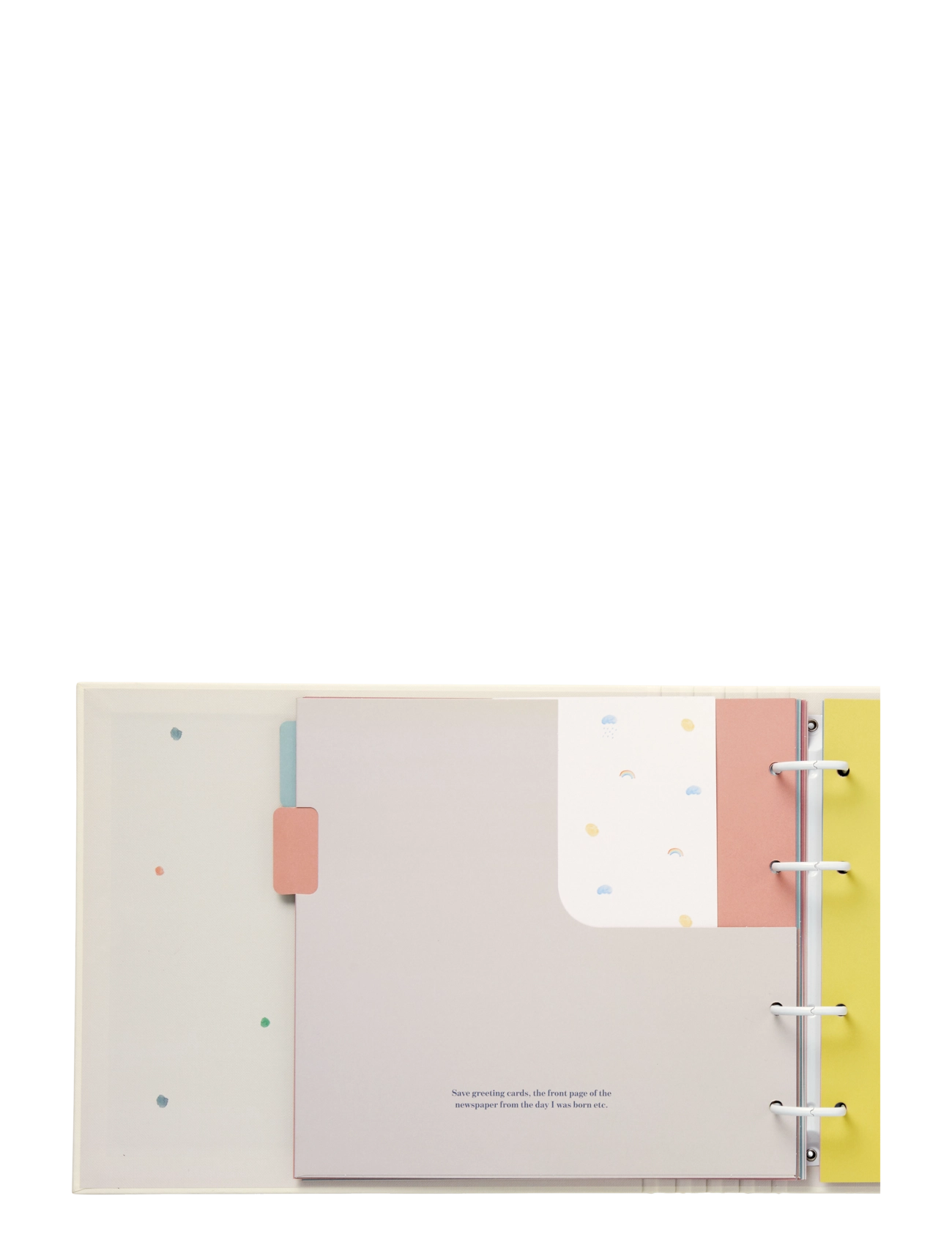 Specialday - Baby journal My First Years memories & treasures w. ringbinder function - my first year - cream - 2