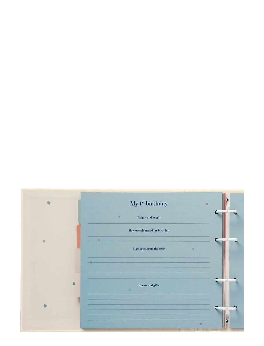 Specialday - Baby journal My First Years memories & treasures w. ringbinder function - mein erstes jahr - cream - 3