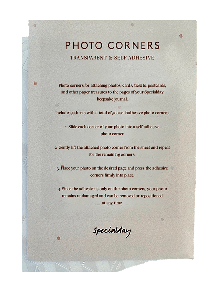 Specialday - Photo corners - mein erstes jahr - transparent - 1