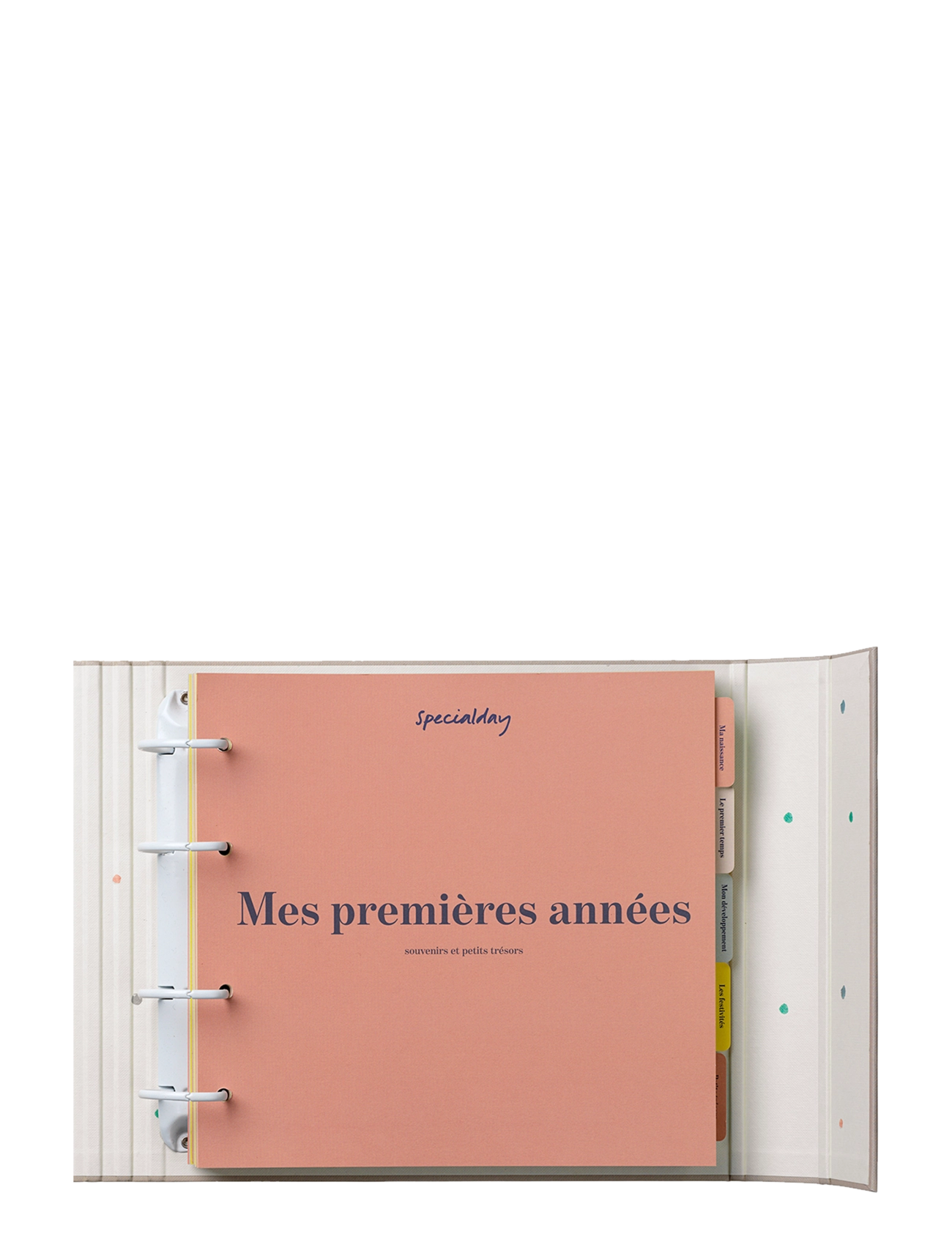 Specialday - Baby journal French - Mes premières années beige album w. ringbinder function - my first year - beige - 2