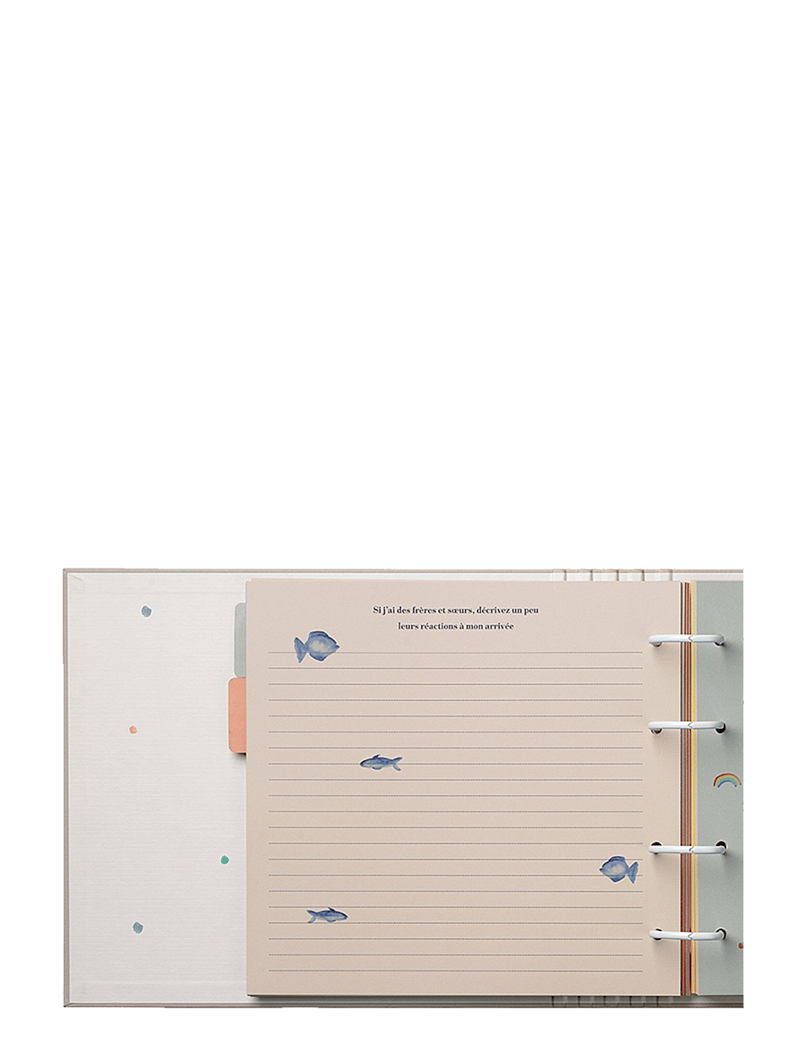 Specialday - Baby journal French - Mes premières années beige album w. ringbinder function - mein erstes jahr - beige - 3