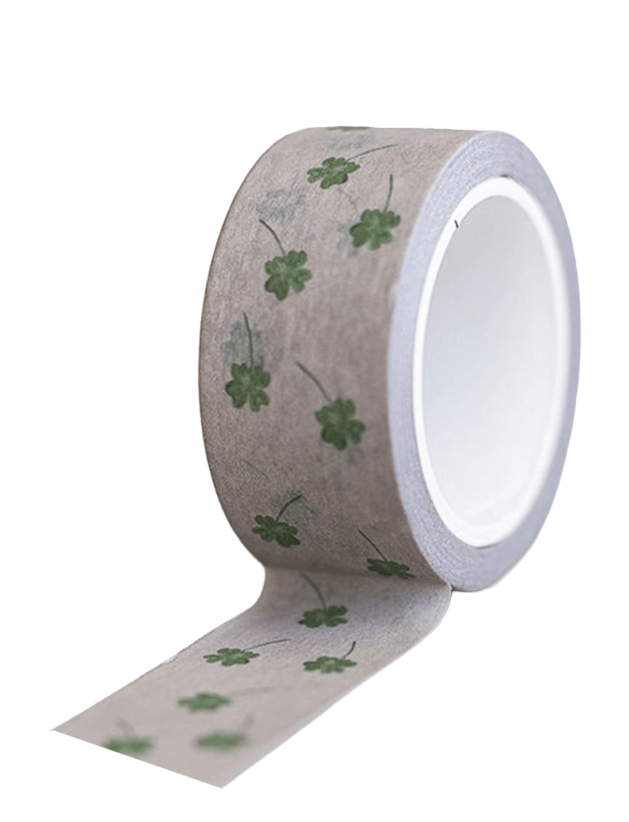 Specialday - Washi tape - four-leaf clover - kirjatarbed - beige - 0