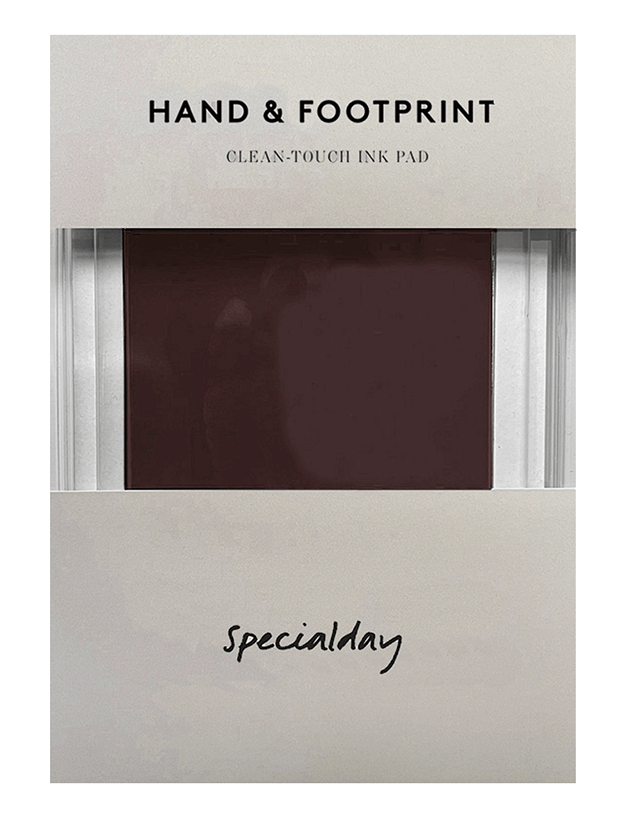 Specialday - Hand & footprint set - mein erstes jahr - brown - 0
