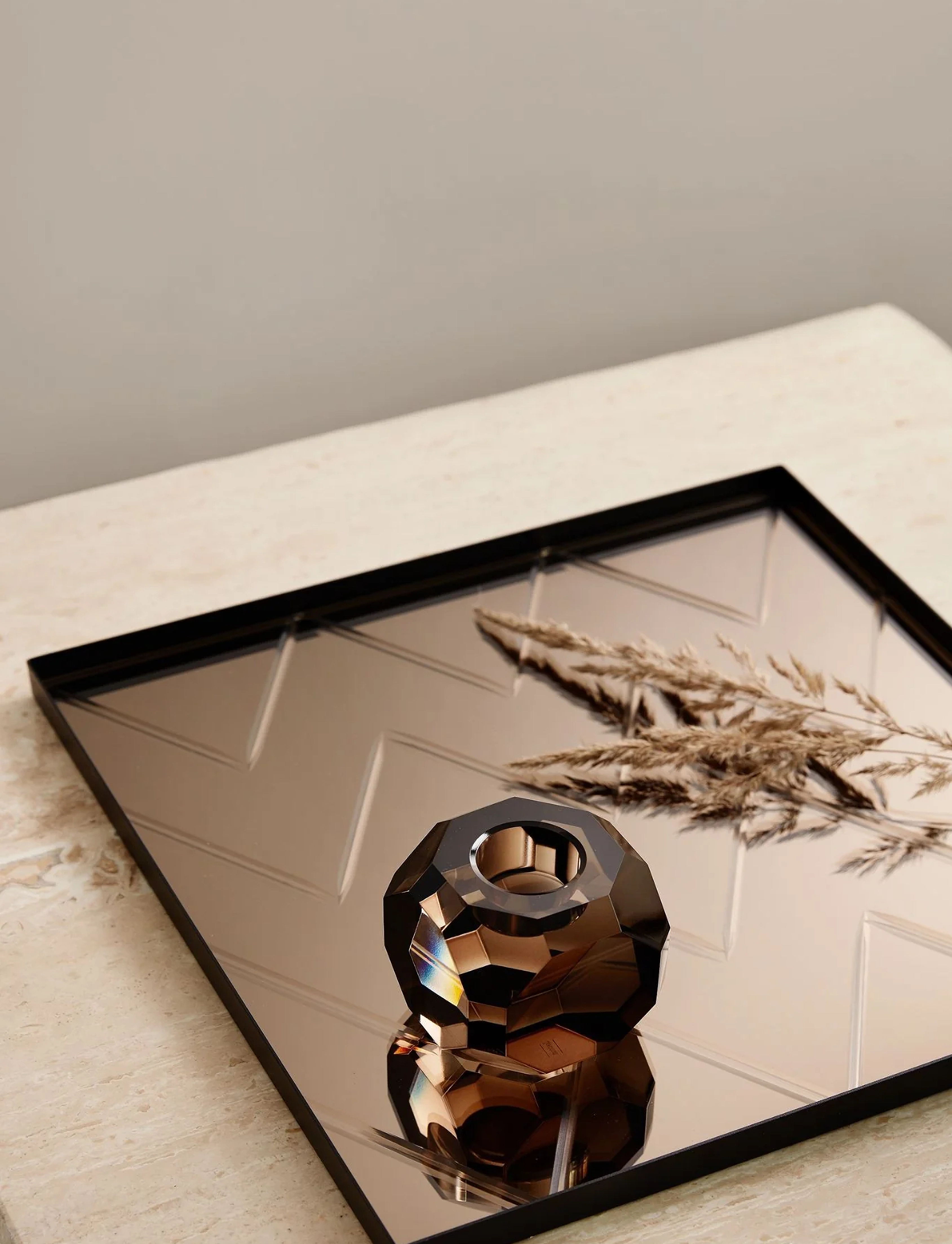 Specktrum - The Herringbone Tray - tabletts - bronze - 2