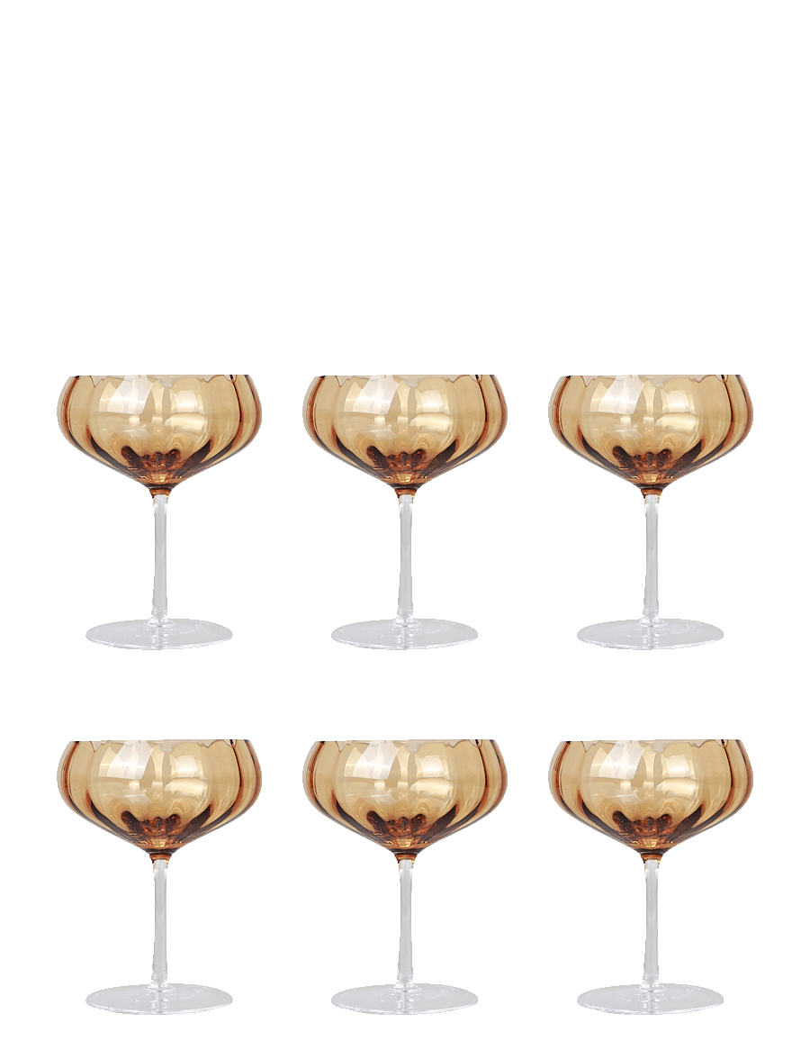 Specktrum - Meadow Cocktail Glass - 6 pack - cocktail & longdrinkgläser - amber - 1