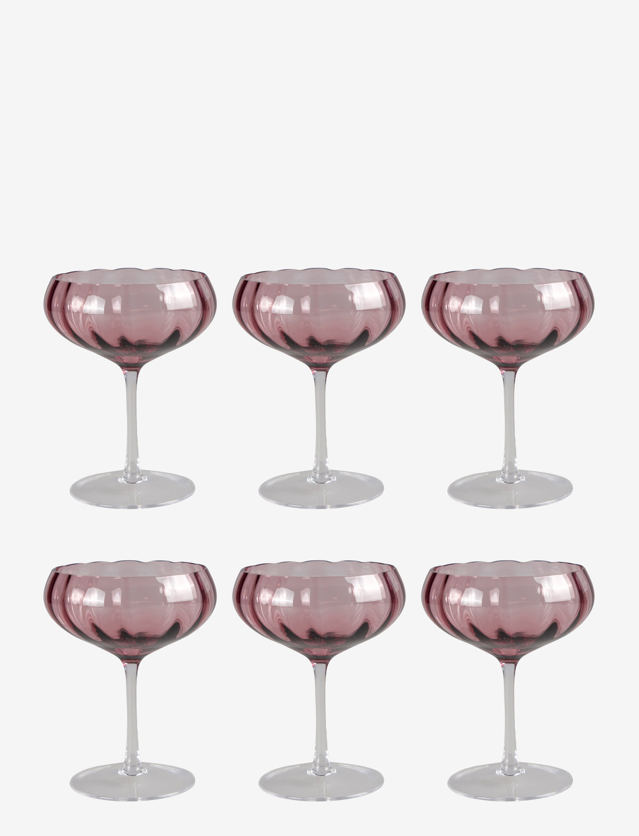 Specktrum - Meadow Cocktail Glass - 6 pack - cocktail & longdrinkgläser - plum - 1