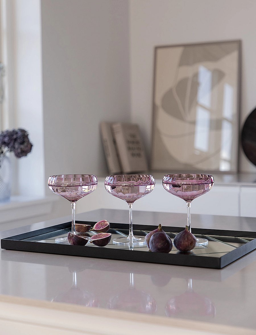 Specktrum - Meadow Cocktail Glass - 6 pack - kokteili- ja martiiniklaasid - plum - 4