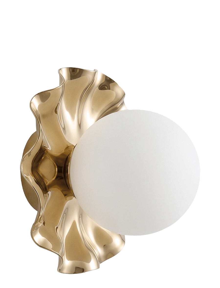 Specktrum - Lea lampe - wandleuchten - golden / opal glass - 1