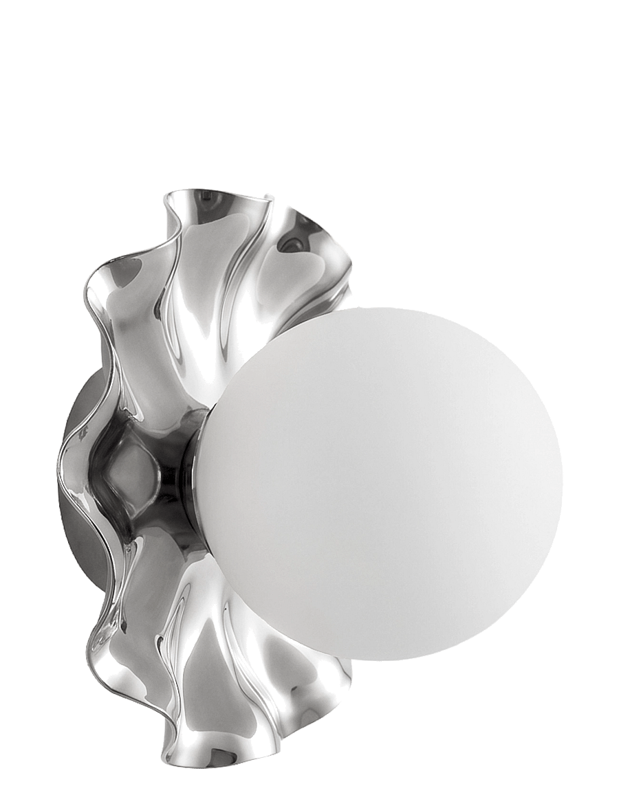 Specktrum - Lea lampe - wandleuchten - chrome / opal glass - 1