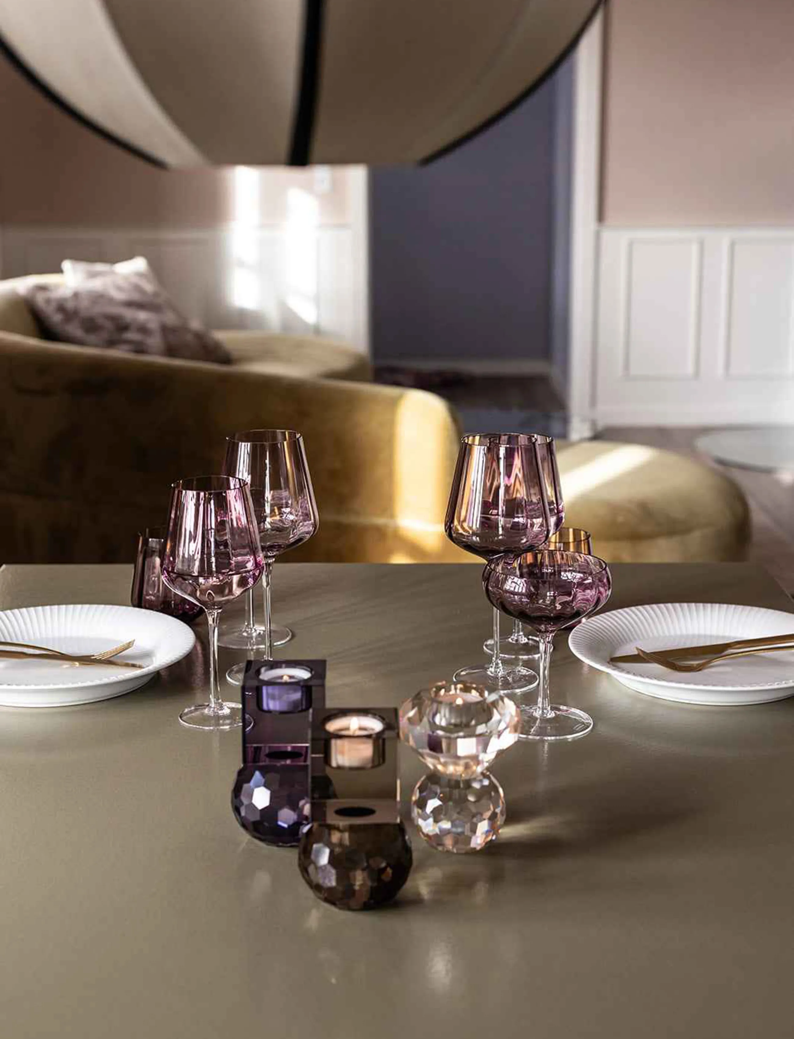 Specktrum Shadow T-Light, One Size, Candlesticks & Lanterns, Lila - Tealight Holders, Homeware