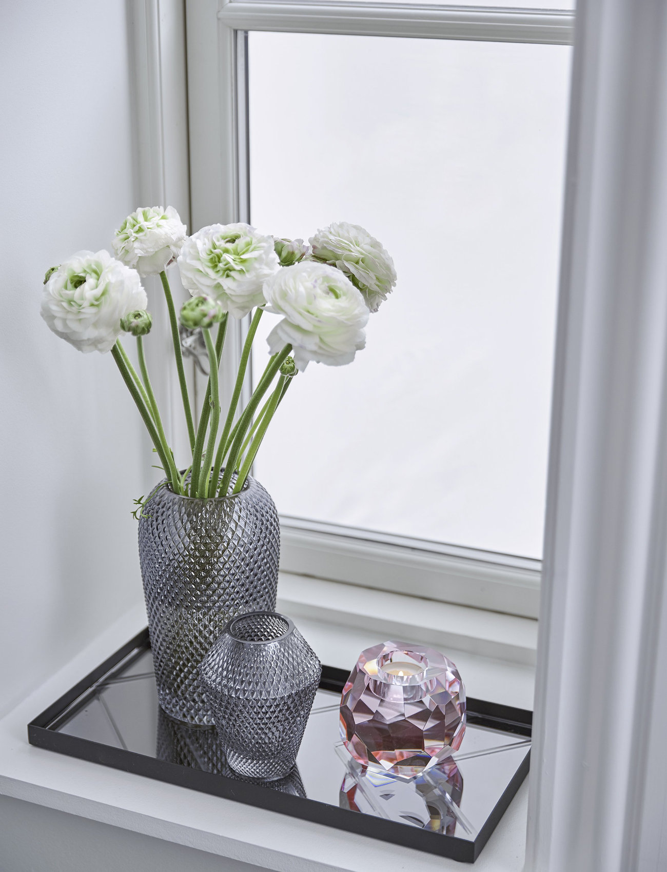 Specktrum - Silo vase - Medium - tulip vases - light grey - 1