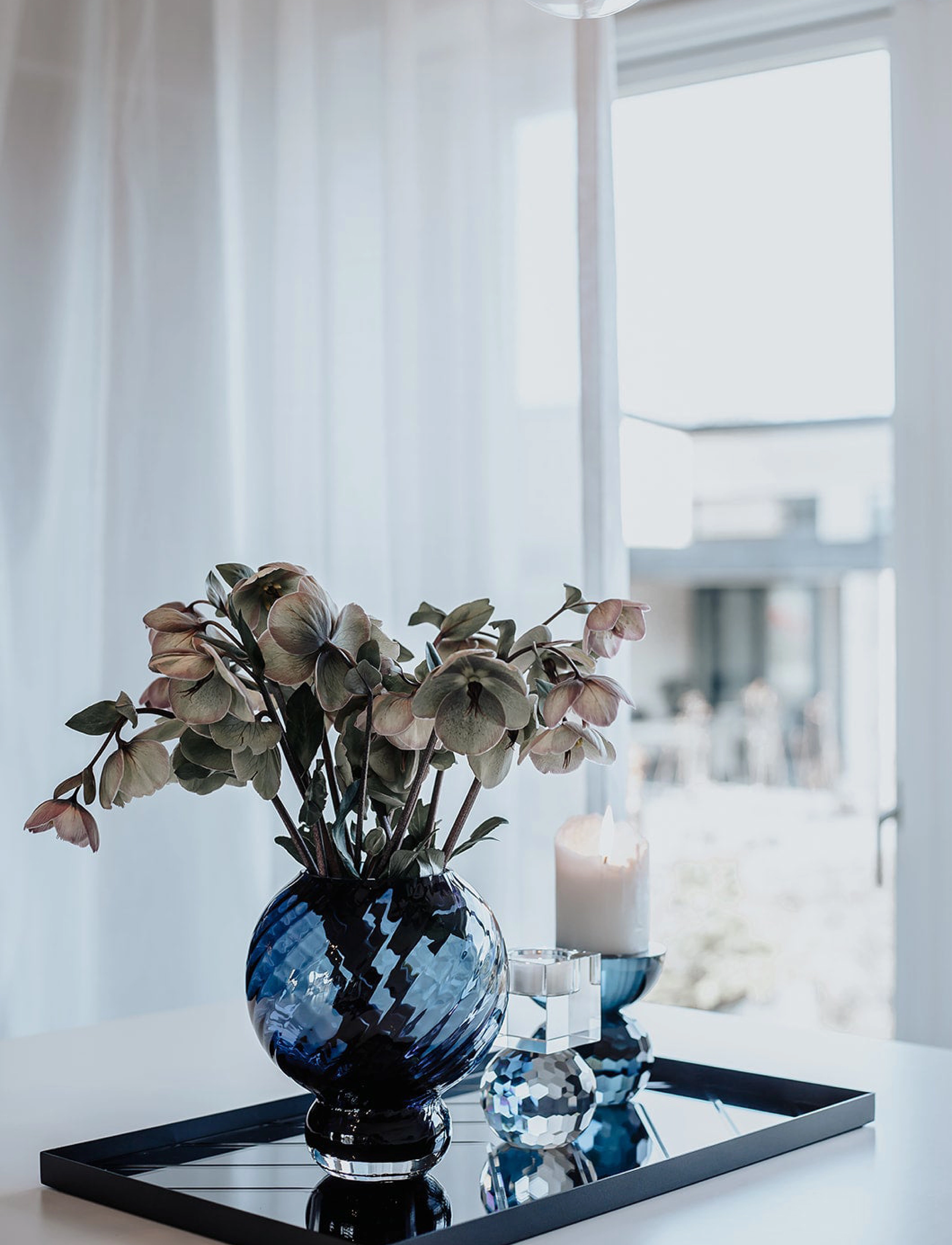 Specktrum - Meadow Swirl vase - vasen - blue - 0