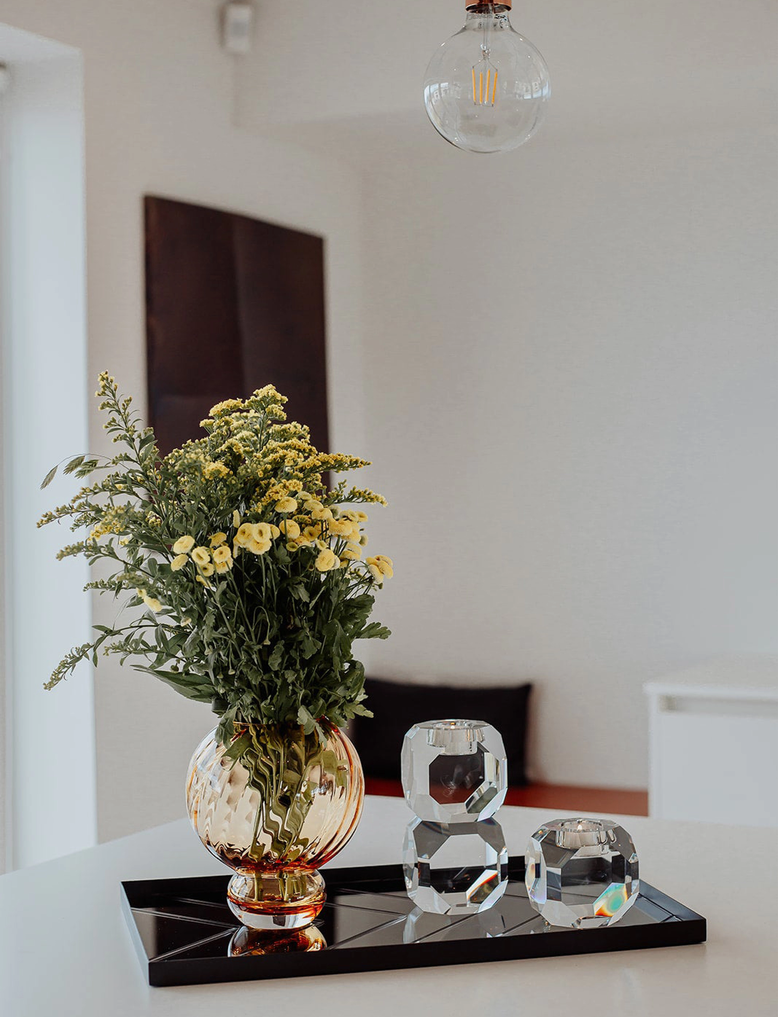 Specktrum Meadow Swirl Vase, H20 cm, Vases, Braun - Big Homeware