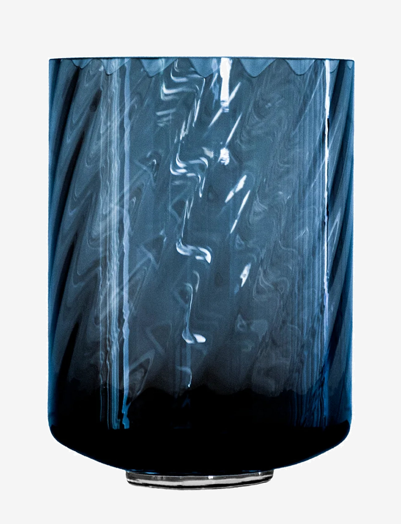 Specktrum - Meadow swirl cylinder vase w. foot - köp efter pris - blue - 0