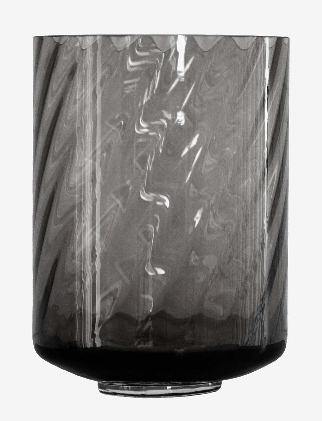 Specktrum - Meadow swirl cylinder vase w. foot - köp efter pris - grey - 0