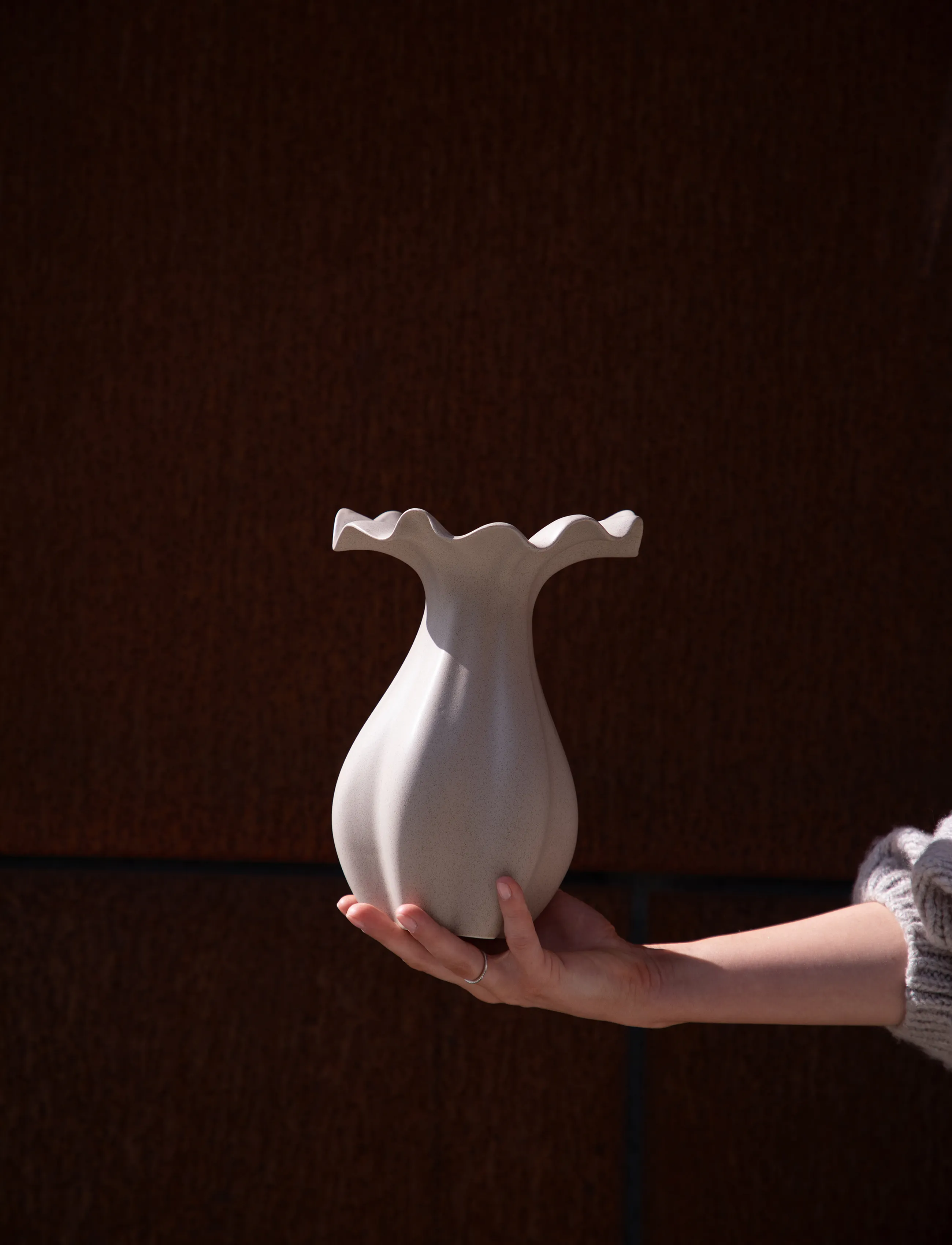 Specktrum - Nellie vase - vaser - sand. - 3