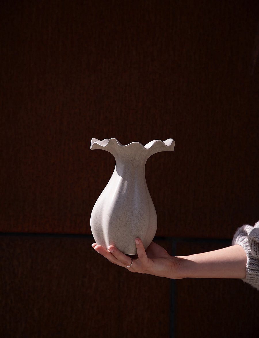 Specktrum - Nellie vase - vasen - sand. - 3