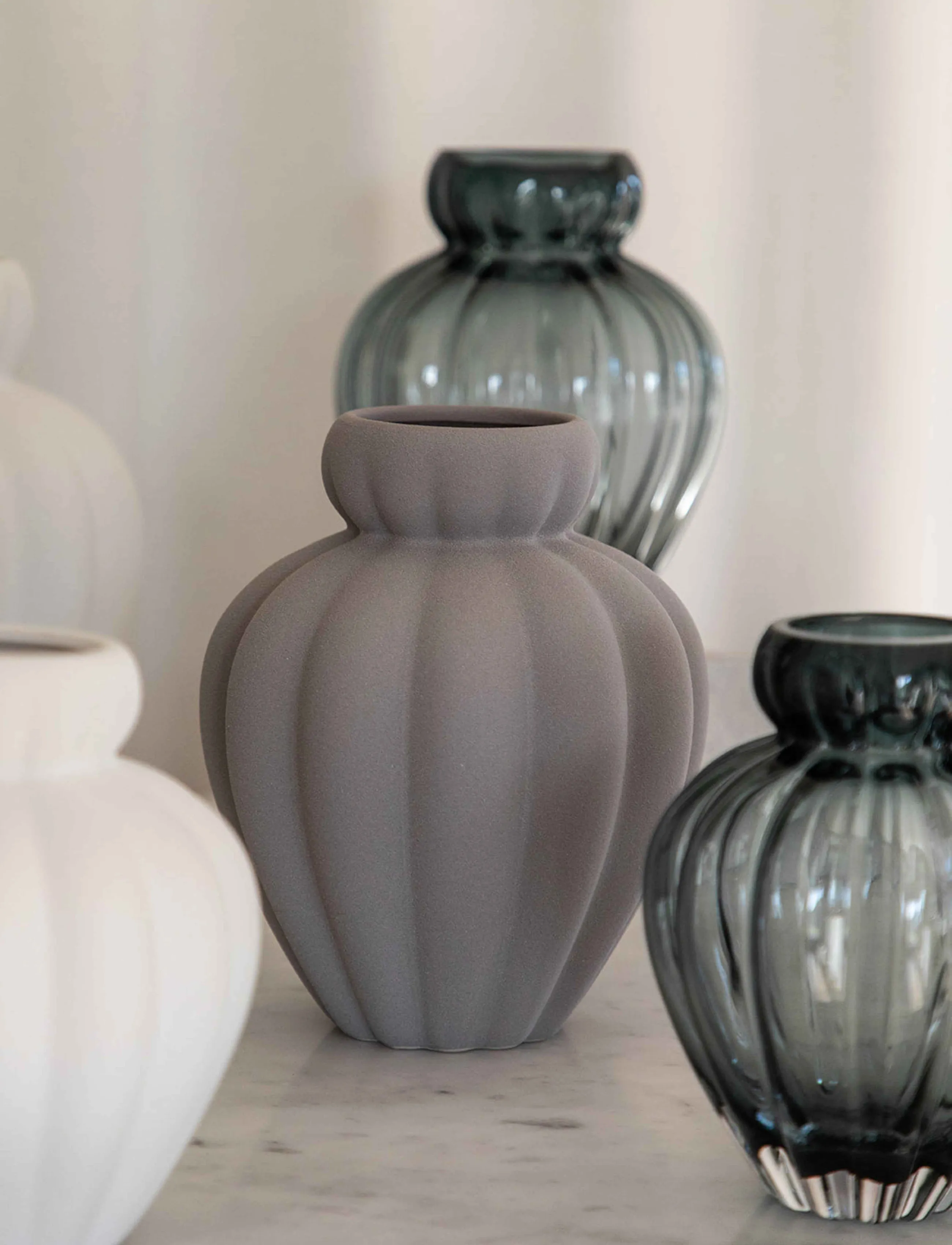 Specktrum Penelope Vase, M, Vases, Grau - Other Homeware
