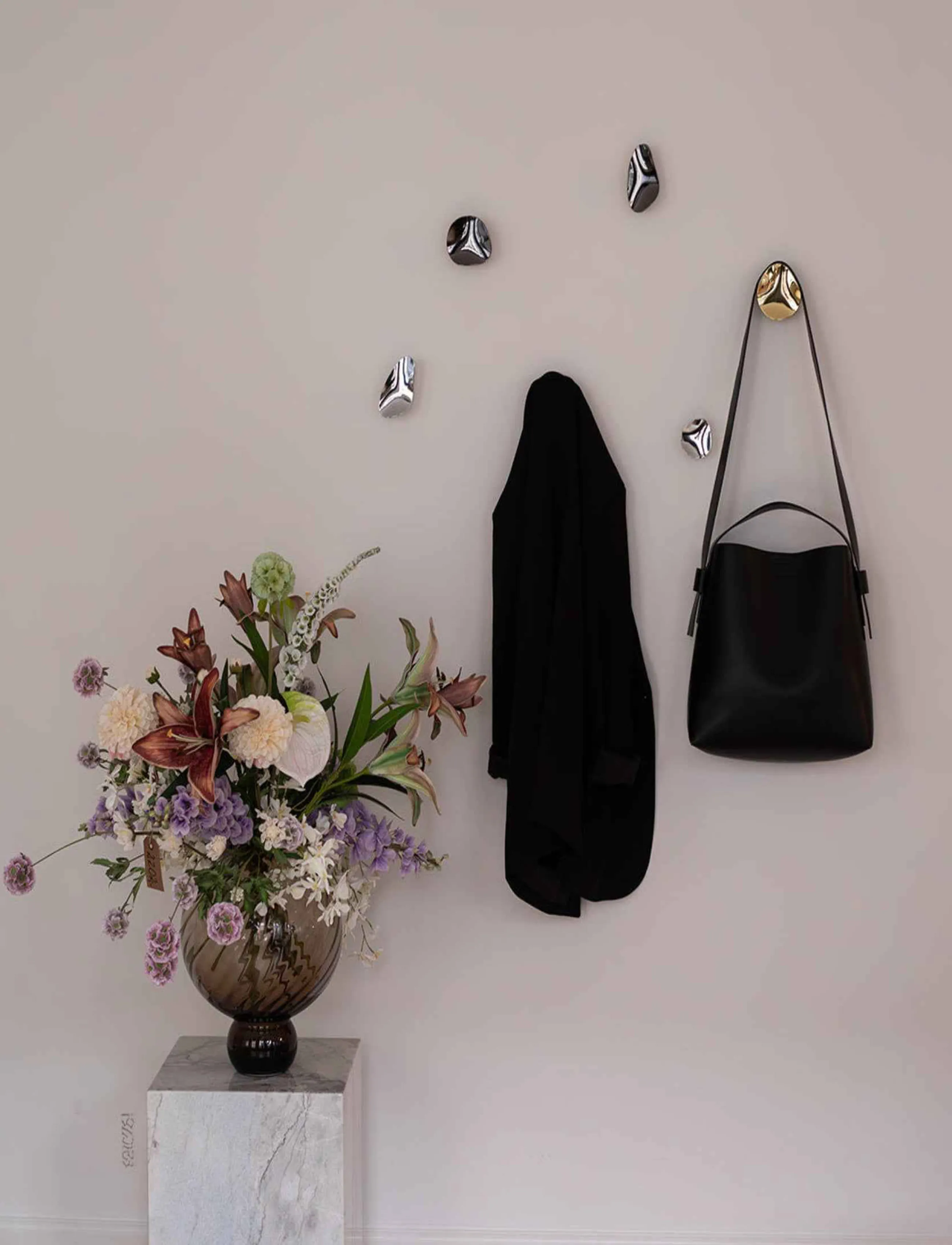 Specktrum Amalia Hook, L ROUND, Hooks & Knobs, Schwarz - Hooks, Homeware
