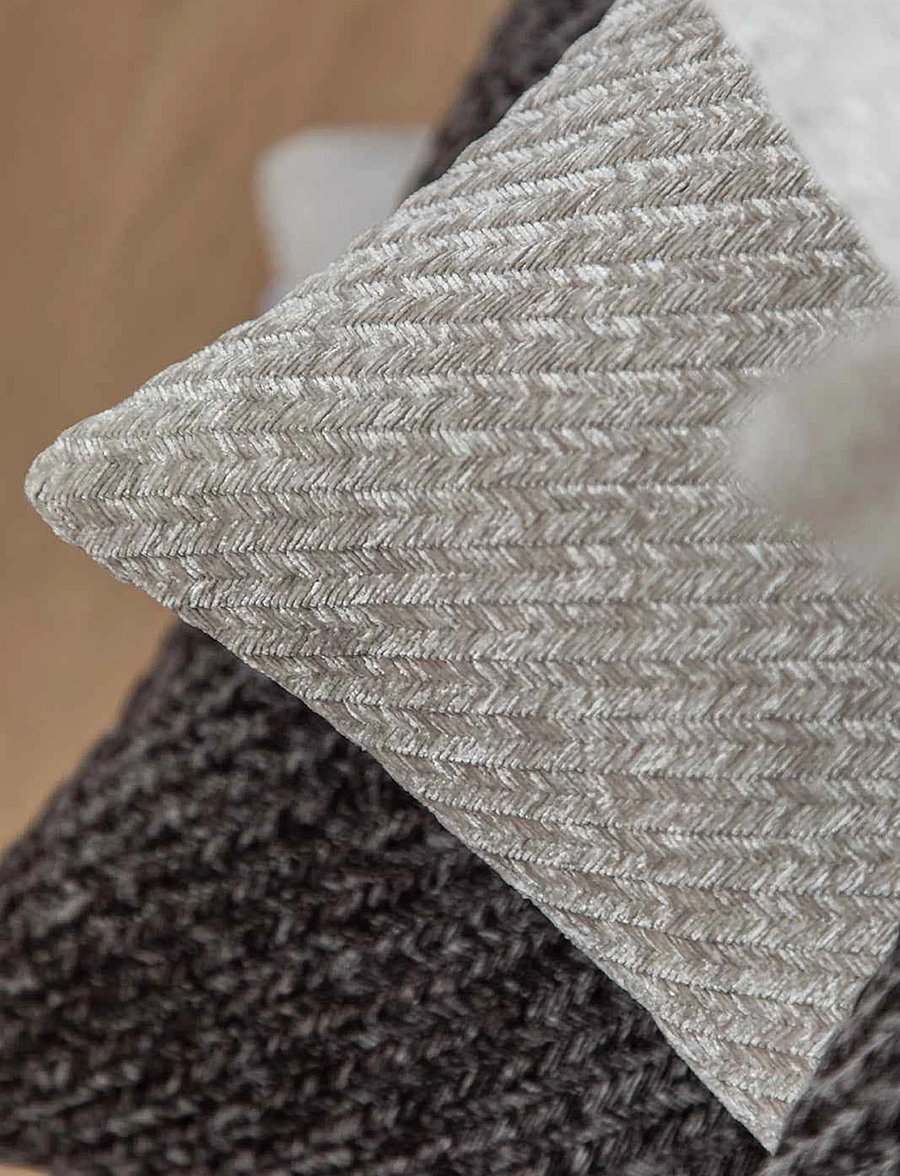 Specktrum - Herringbone pillow - kissen - cloudy grey - 2