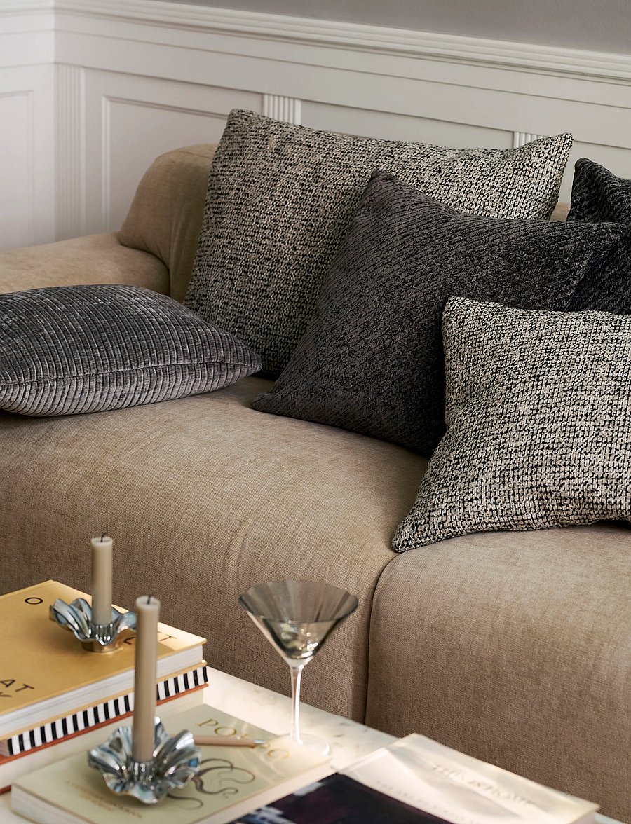 Specktrum - Herringbone pillow - kissen - stone - 2