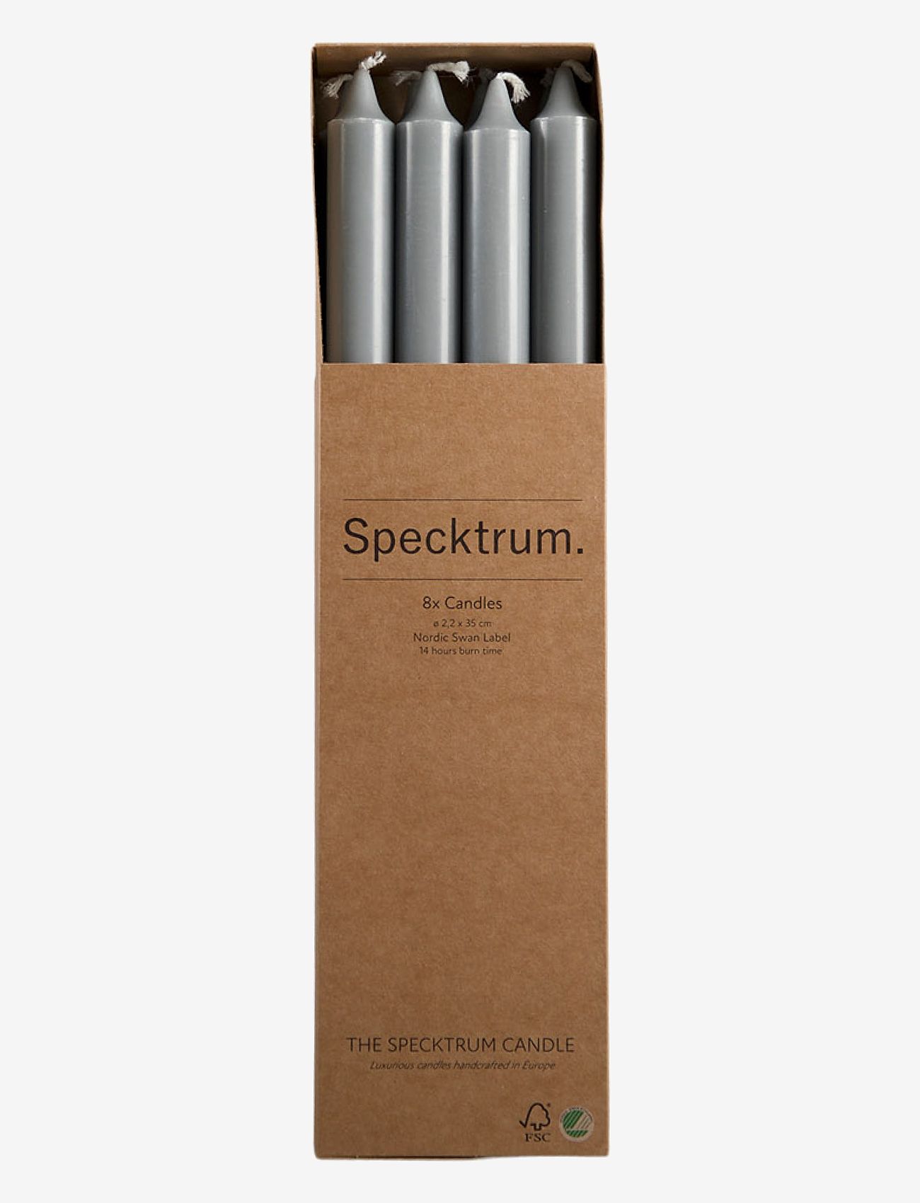 Specktrum - The Extravagant Candle - steel grey - 0