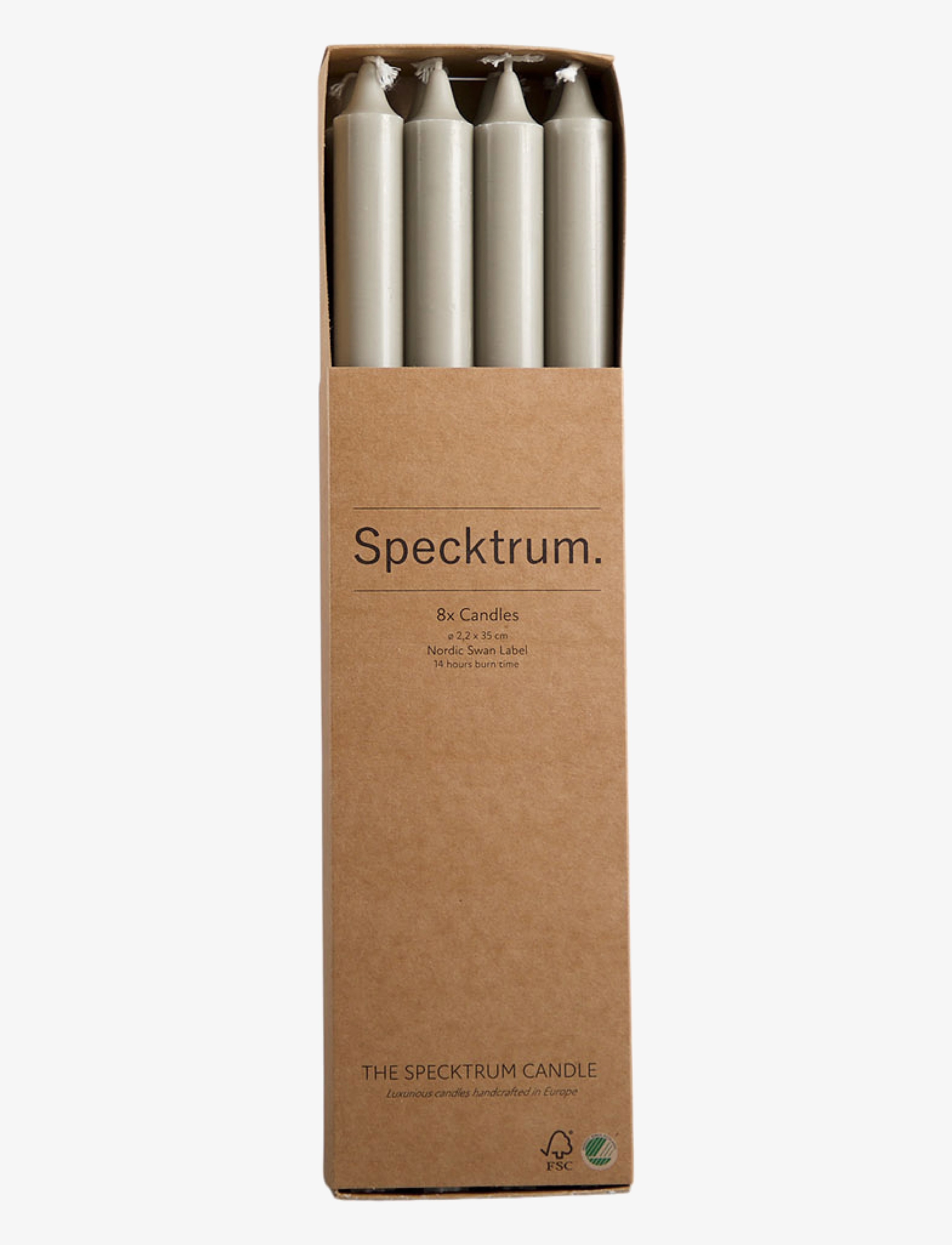 Specktrum The Extravagant Candle, One Size, Candles, Grau - Block Homeware