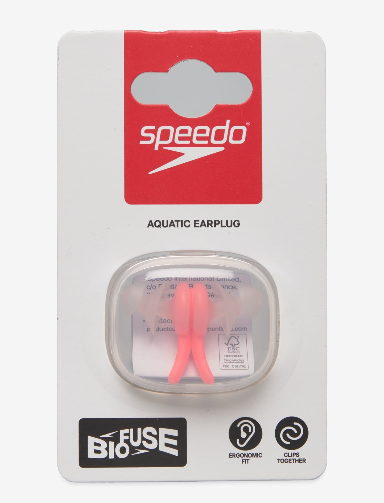 Speedo - Biofuse Earplug - julegaver under 300kr - orange/clear - 0