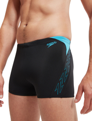 Speedo - Mens Hyperboom Splice Aquashort - shorts - black/blue - 6