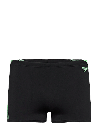 Speedo Mens Hyperboom Splice Aquashort - Riided - GREEN / black