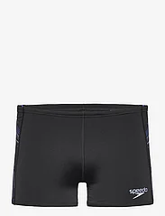 Speedo - Mens Tech Panel Aquashort - shorts - black/blue - 0