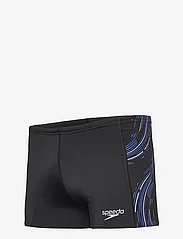 Speedo - Mens Tech Panel Aquashort - shorts - black/blue - 2