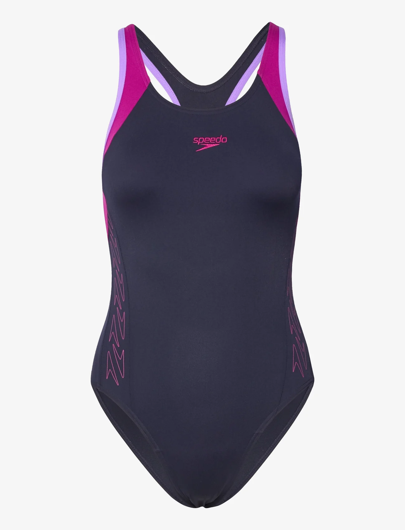 Speedo - Womens HyperBoom Flyback - swimsuits - navy/purple - 0