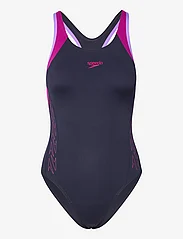 Speedo - Womens HyperBoom Flyback - swimsuits - navy/purple - 0