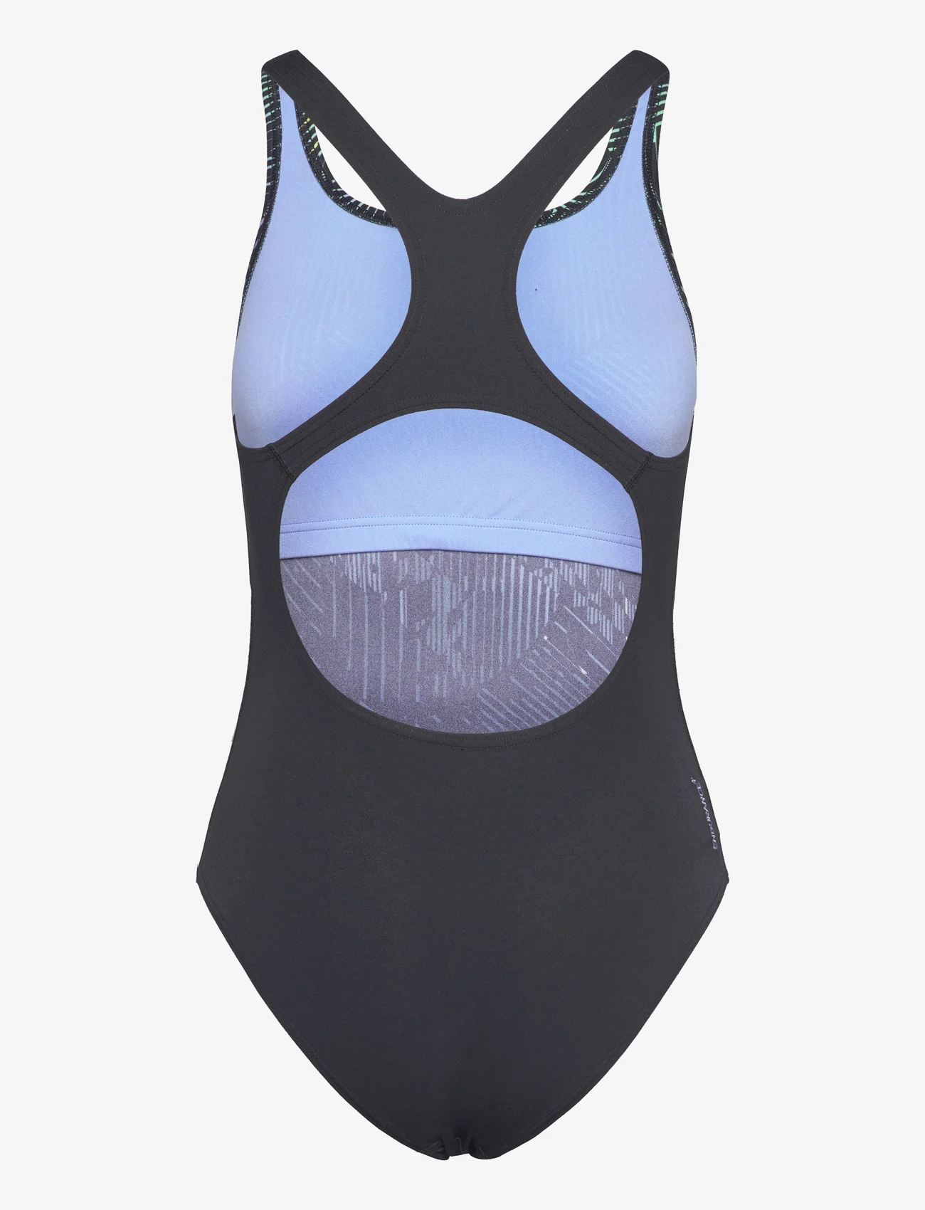 Speedo - Womens Digital Printed Medalist - swimsuits - black/green - 1