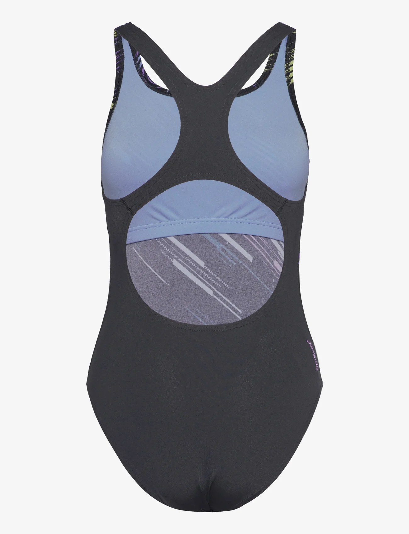 Speedo - Womens Digital Printed Medalist - maudymosi kostiumėliai - black/purple - 1