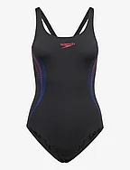 Womens Placement Muscleback - BLACK/RED