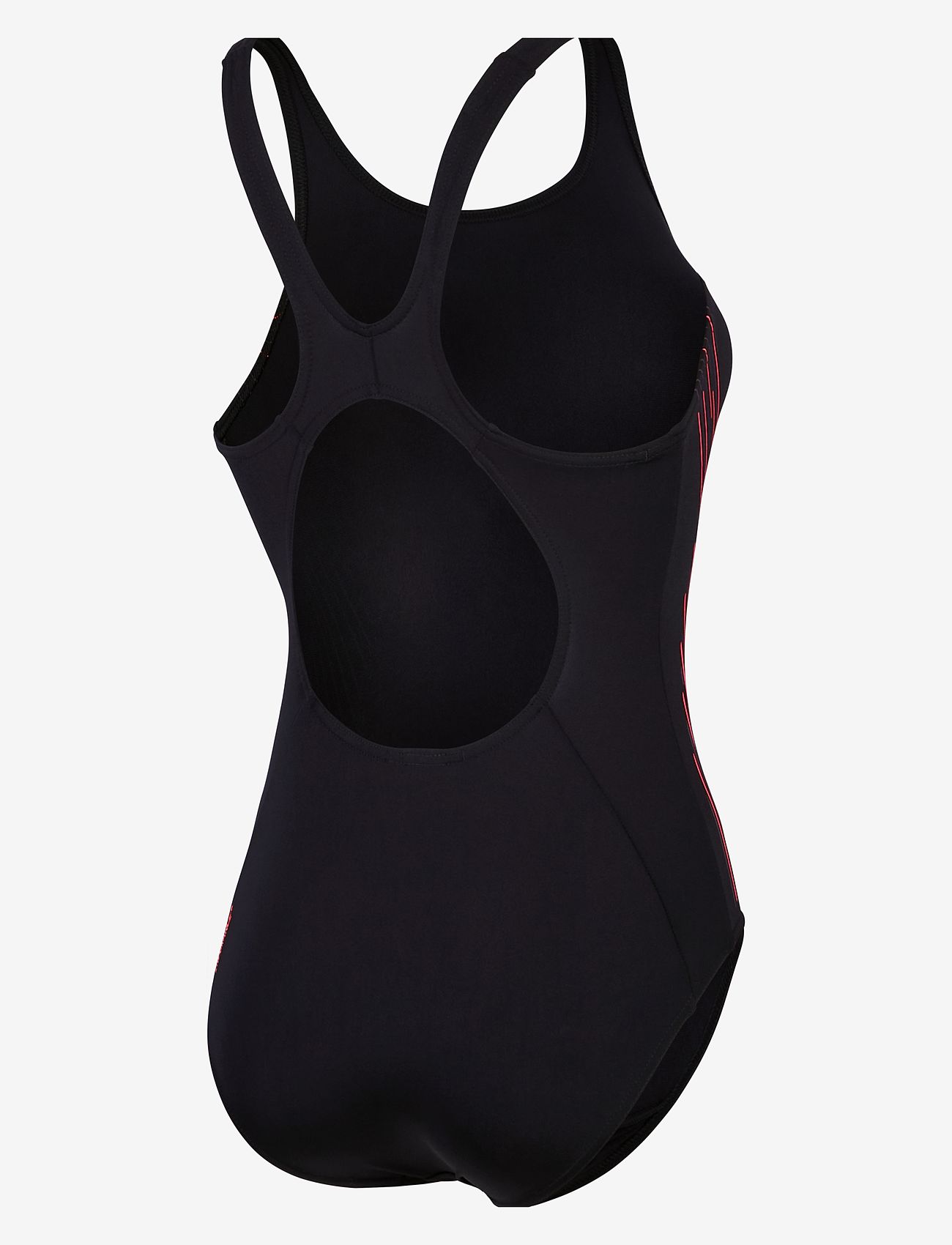 Speedo - Womens Placement Muscleback - badedragter - black/red - 3