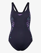 Womens Placement Muscleback - NAVY/PURPLE