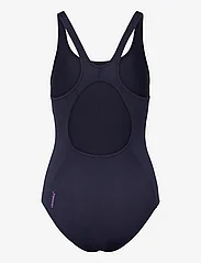 Speedo - Womens Placement Muscleback - peldkostīmi - navy/purple - 1
