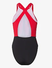 Speedo - Womens Colourblock Highneck Crossback - sportiga badkläder - black/red - 2