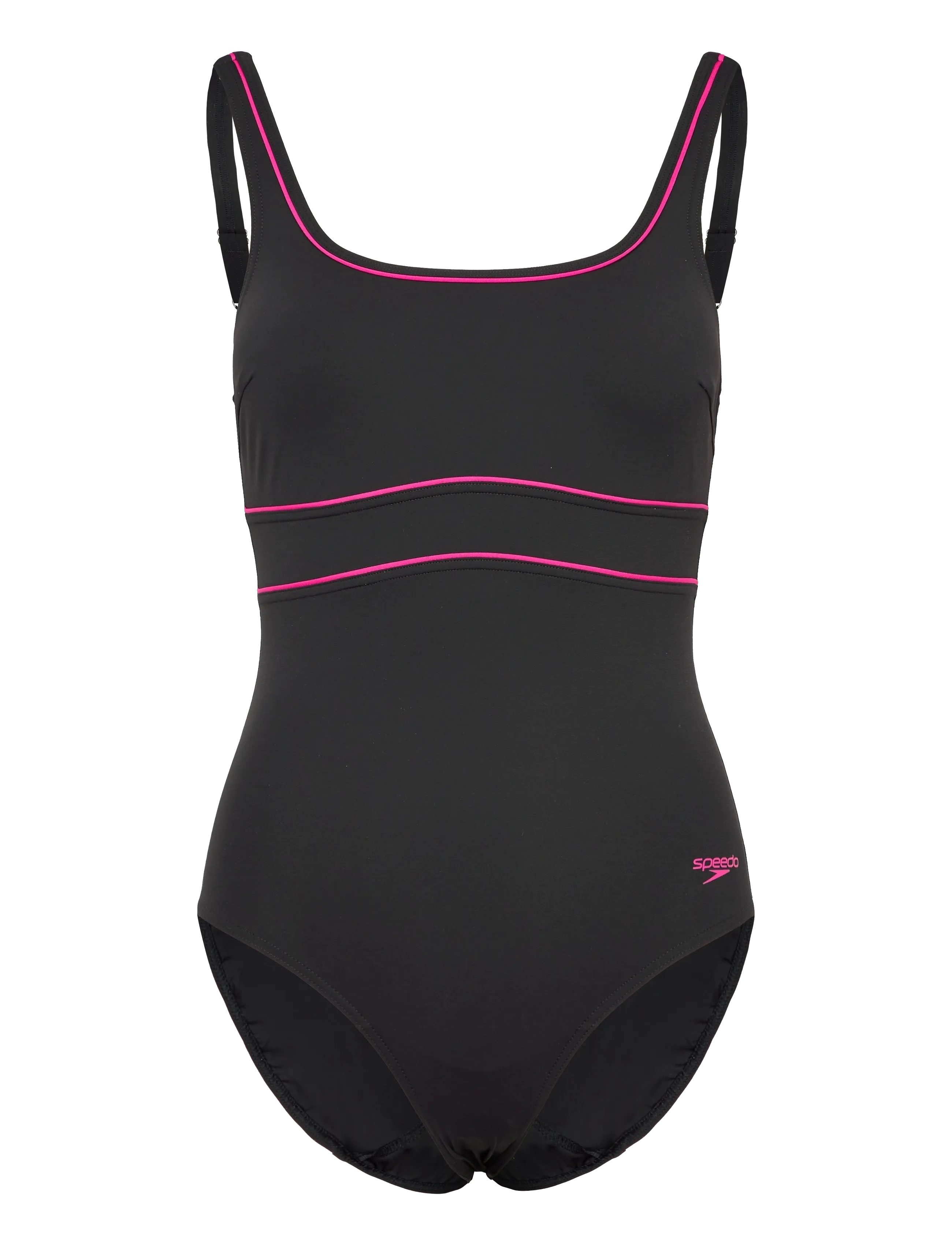 Speedo Solid Contour Eclipse One Piece - Sports swimwear - ANTHRACITE/RUBY / black