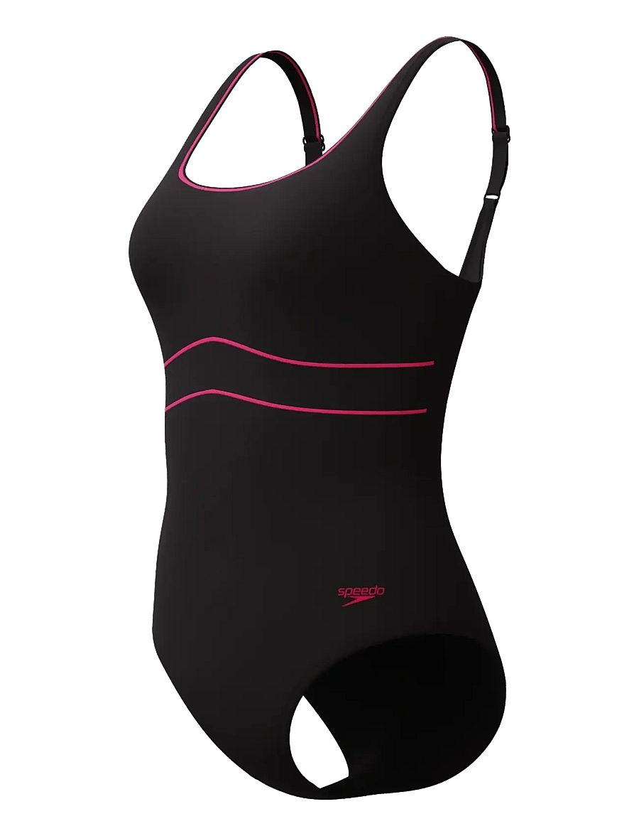 Speedo - Solid Contour Eclipse One Piece - sport-bademode - anthracite/ruby - 1