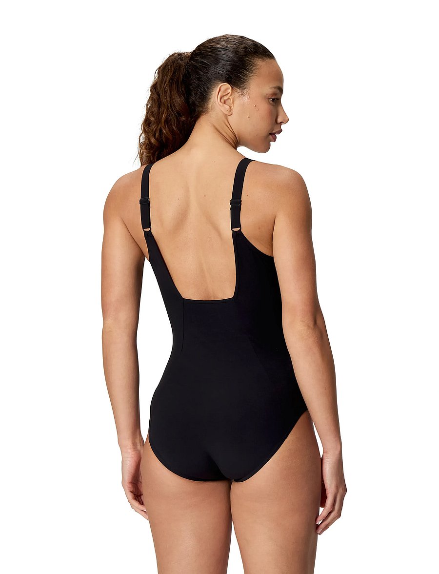 Speedo - Solid Contour Eclipse One Piece - sport-bademode - anthracite/ruby - 4