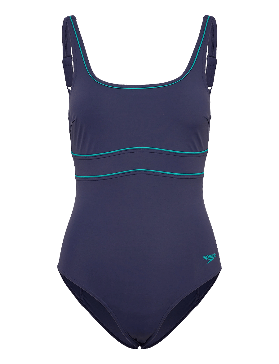 Speedo - Solid Contour Eclipse One Piece - stroje kąpielow - peacoat/peacock teal - 1