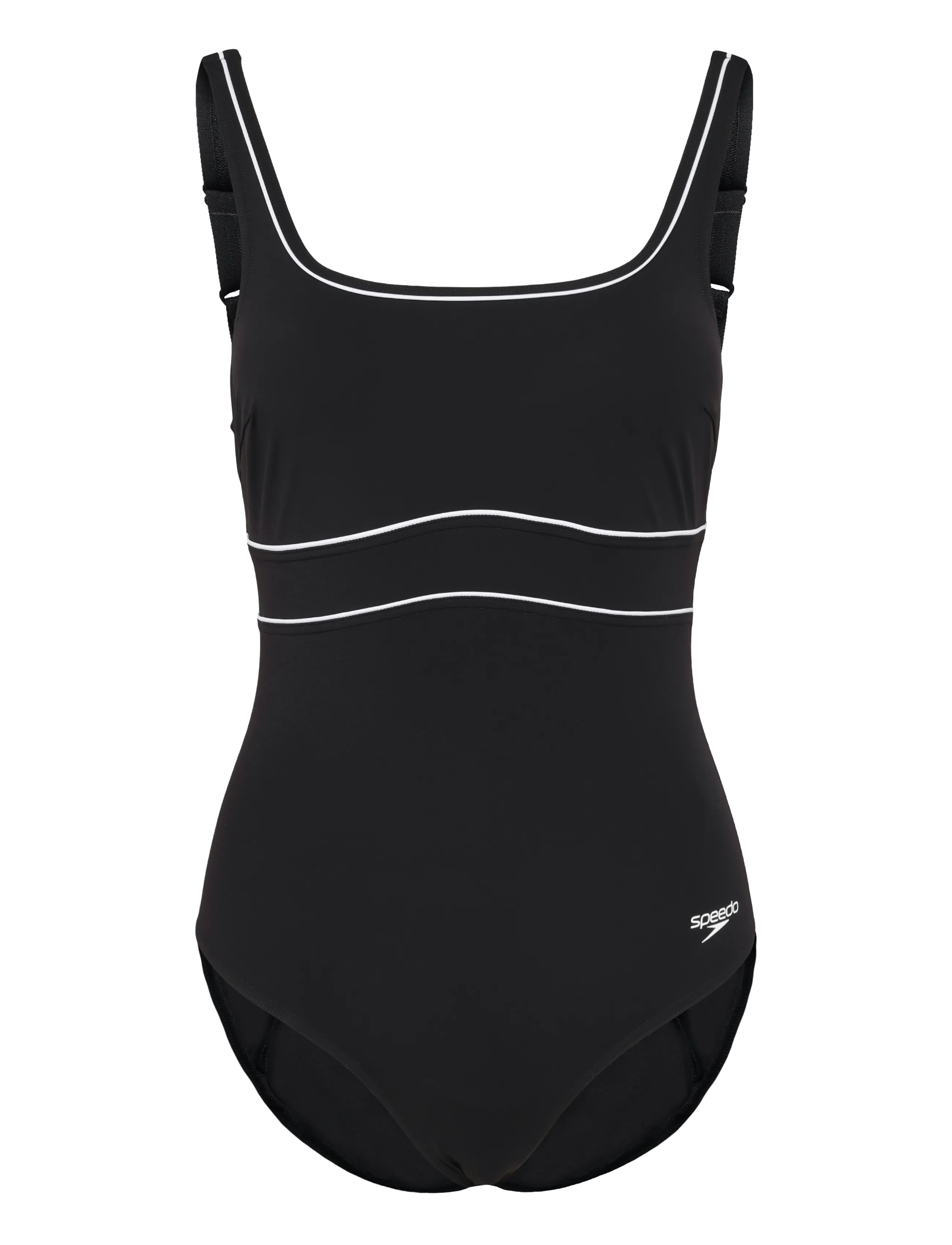 Speedo Solid Contour Eclipse Swimsuit - Riided - BLACK / black