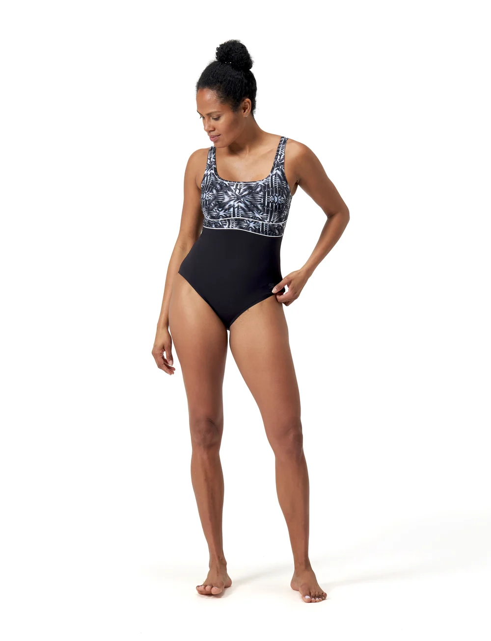 Speedo Womens Shaping Contoureclipse Printed Swimsuit Swimsuits Boozt