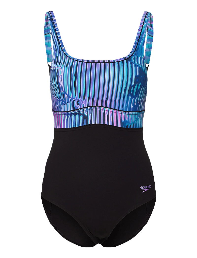 Speedo - Womens Shaping ContourEclipse Printed Swimsuit - sport-bademode - blue/purple - 0