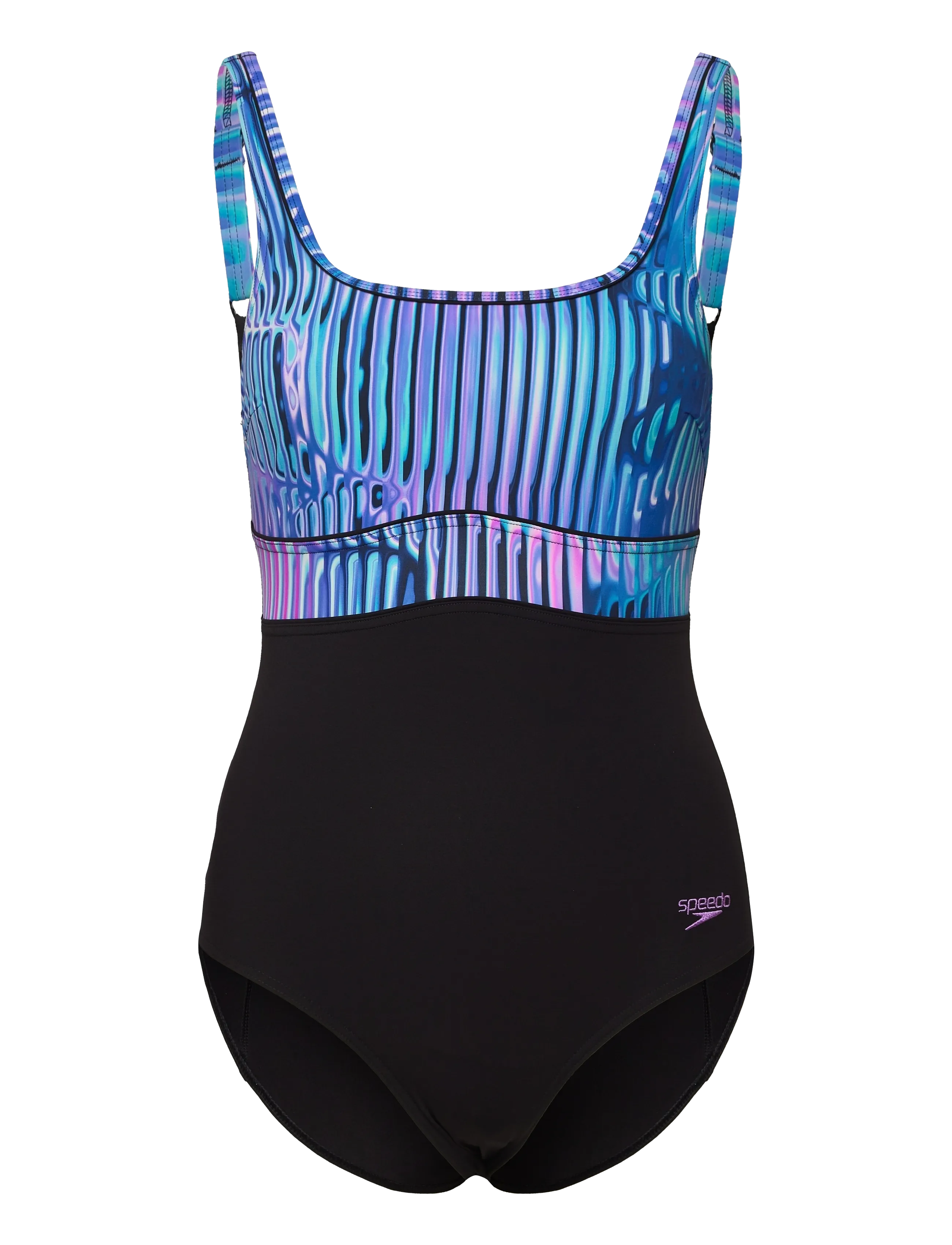 Speedo - Womens Shaping ContourEclipse Printed Swimsuit - sportiga badkläder - blue/purple - 0