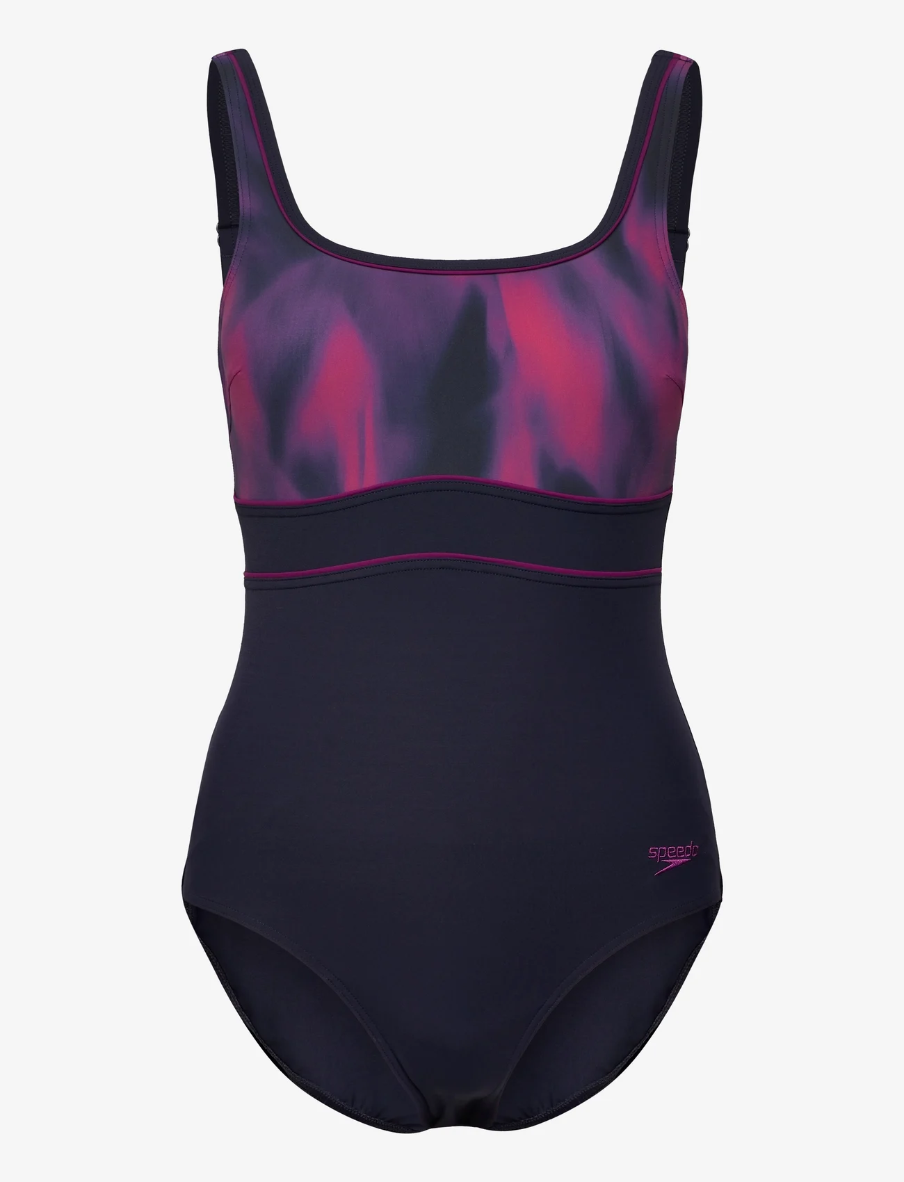 Speedo - Womens Shaping ContourEclipse Printed Swimsuit - badedrakter - navy/purple - 0